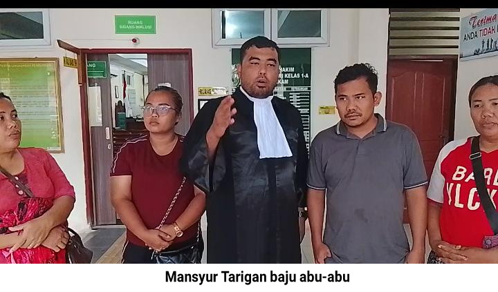 Akhirnya Mansyur Tarigan “Korban Kemalingan Jadi Tersangka” Divonis 6 Bulan Masa Percobaan.