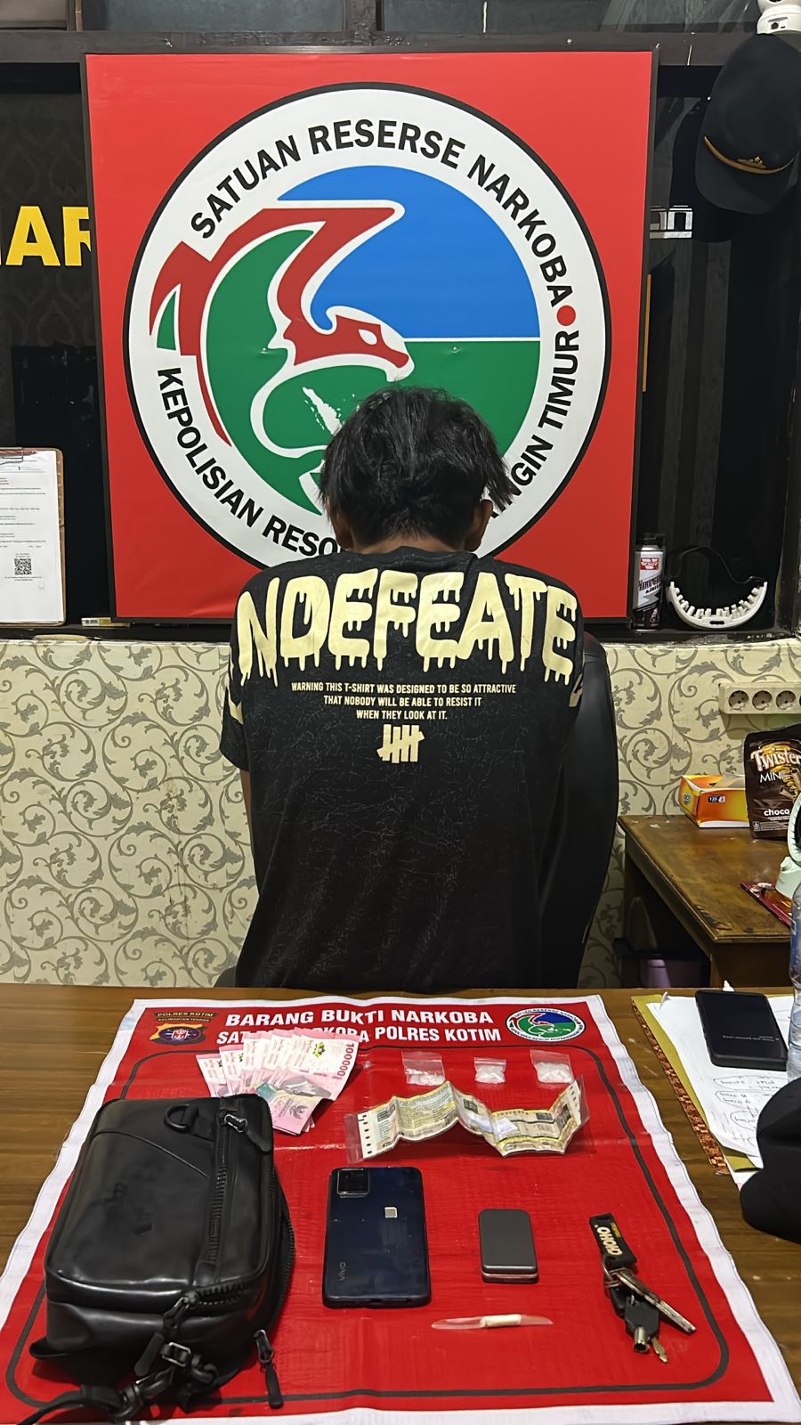 Bawa 3 Paket Sabu, Seorang Pemuda Diamankan Satresnarkoba Polres Kotim di Jalan Wengga Sampit