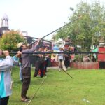 Lestarikan Budaya Dayak, Kapolres Kotim Buka Perlombaan Begasing, Menyumpit, dan Menganyam di Taman Kota Sampit