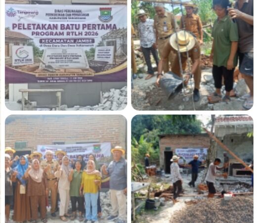 Peletakan Batu Pertama Pembangunan Rumah Tidak layak Huni (RTLH) Desa Daru Kecamatan Jambe Tangerang