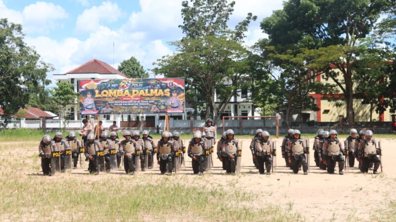 Unjuk Ketangguhan, Sat Samapta Polres Kotim Beri Penampilan Terbaik di Lomba Dalmas Polda Kalteng