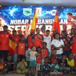 Semangat Piala Dunia: TNI dan Masyarakat Nobar Kebangsaan