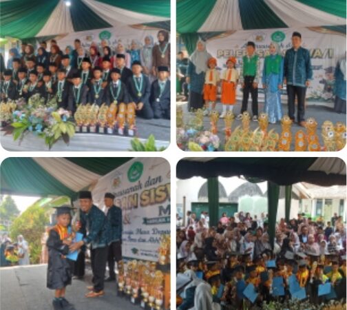 Pelepasan& Wisuda Siswa Siswi Paud Insan Kreasi& MI, Mathla’ul Kelas VI Cilejet RT 01/02 Desa Batok kecamatan Tenjo Berjalan Dengan Lancar