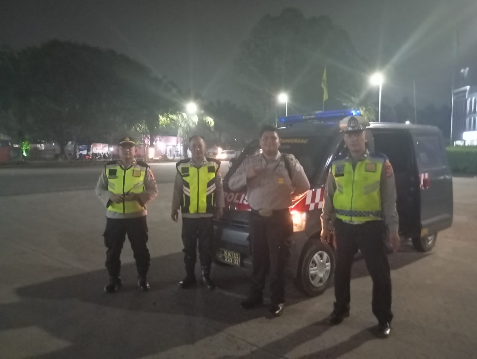 IPTU Rusandi Pimpin Patroli KRYD, Polsek Cikupa Antisipasi Gangguan Kamtibmas Malam Hari