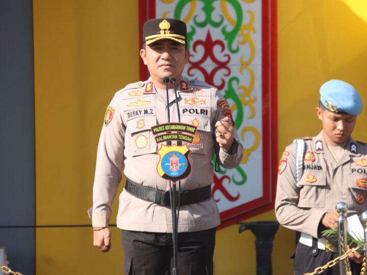Apel Sabuk Kamtibmas Perkuat Sinergi Elemen Masyarakat, Kapolres Kotim Gaungkan Semangat Huma Betang Jelang Hari Bhayangkara ke-80