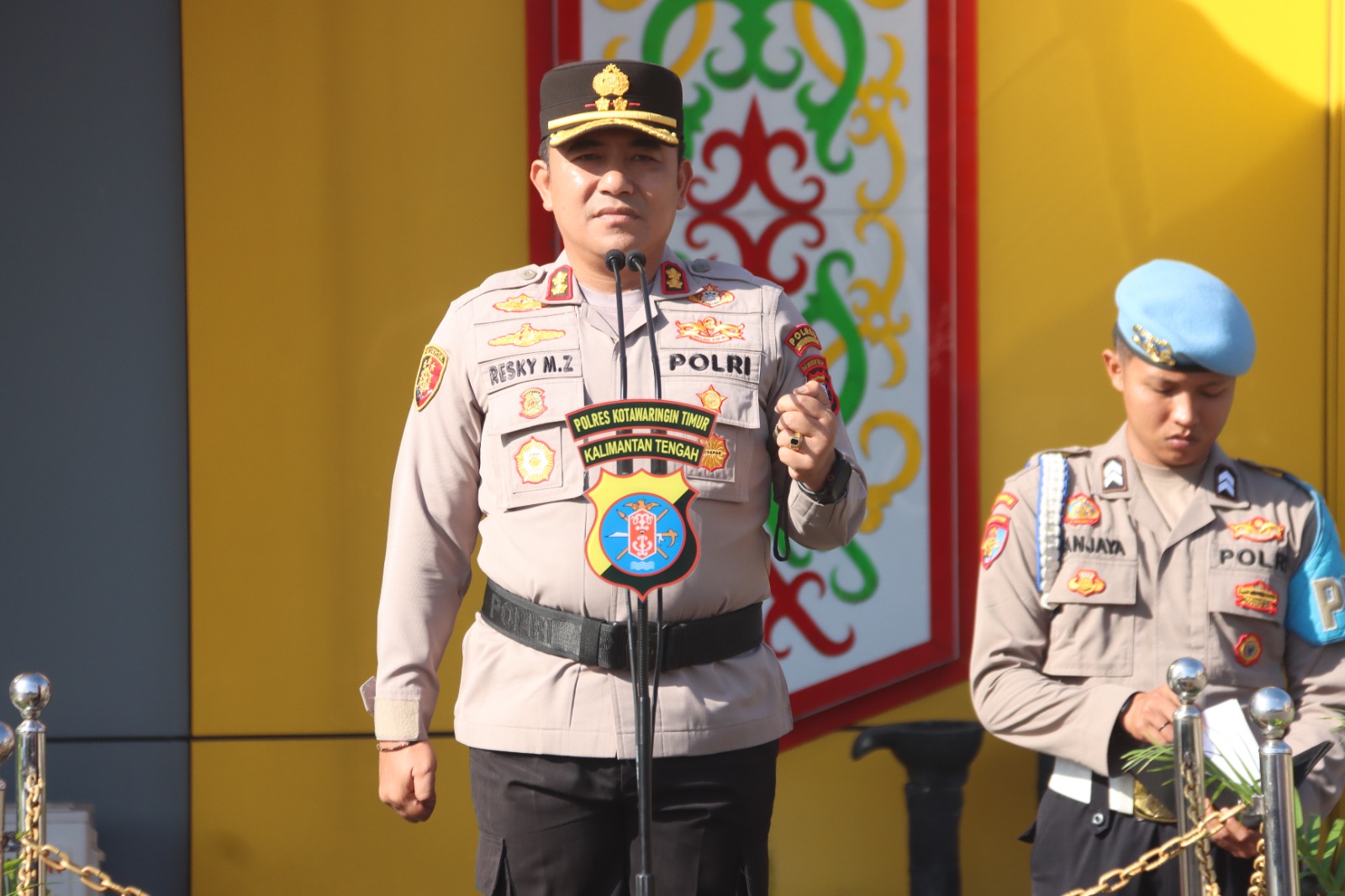 Apel Sabuk Kamtibmas Perkuat Sinergi Elemen Masyarakat, Kapolres Kotim Gaungkan Semangat Huma Betang Jelang Hari Bhayangkara ke-80