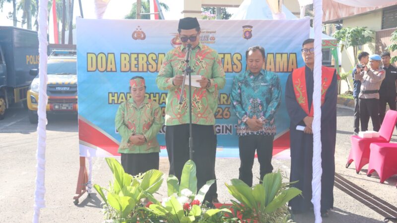 Sambut Hari Bhayangkara ke-80, Polres Kotim Gelar Doa Bersama Lintas Agama Demi Kamtibmas Kondusif