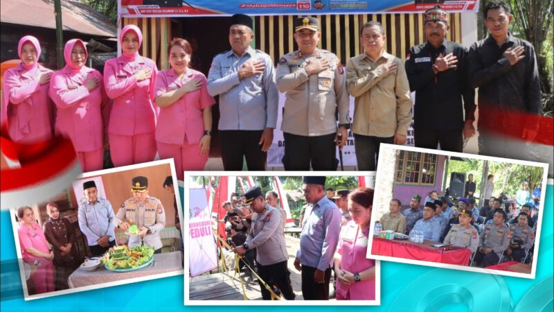 Polri Untuk Masyarakat, Kapolres Kotim Resmikan Hasil Bedah Rumah di Kelurahan Tanah Mas