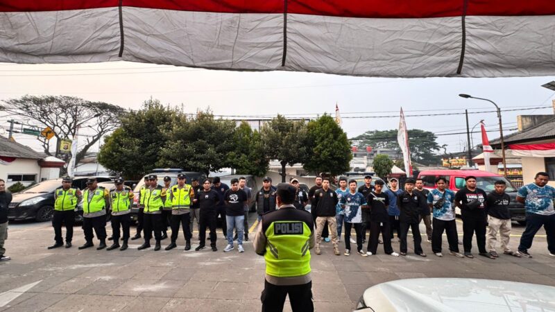 Polsek Cikupa Kawal Ribuan Warga PSHT, Pengesahan Berlangsung Aman dan Kondusif