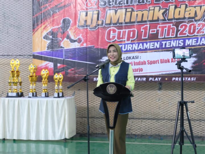 Wakil Bupati Sidoarjo Buka Tumamen Tenis Meja Hj. Mimik Idayana Cup 1 Tahun 2026