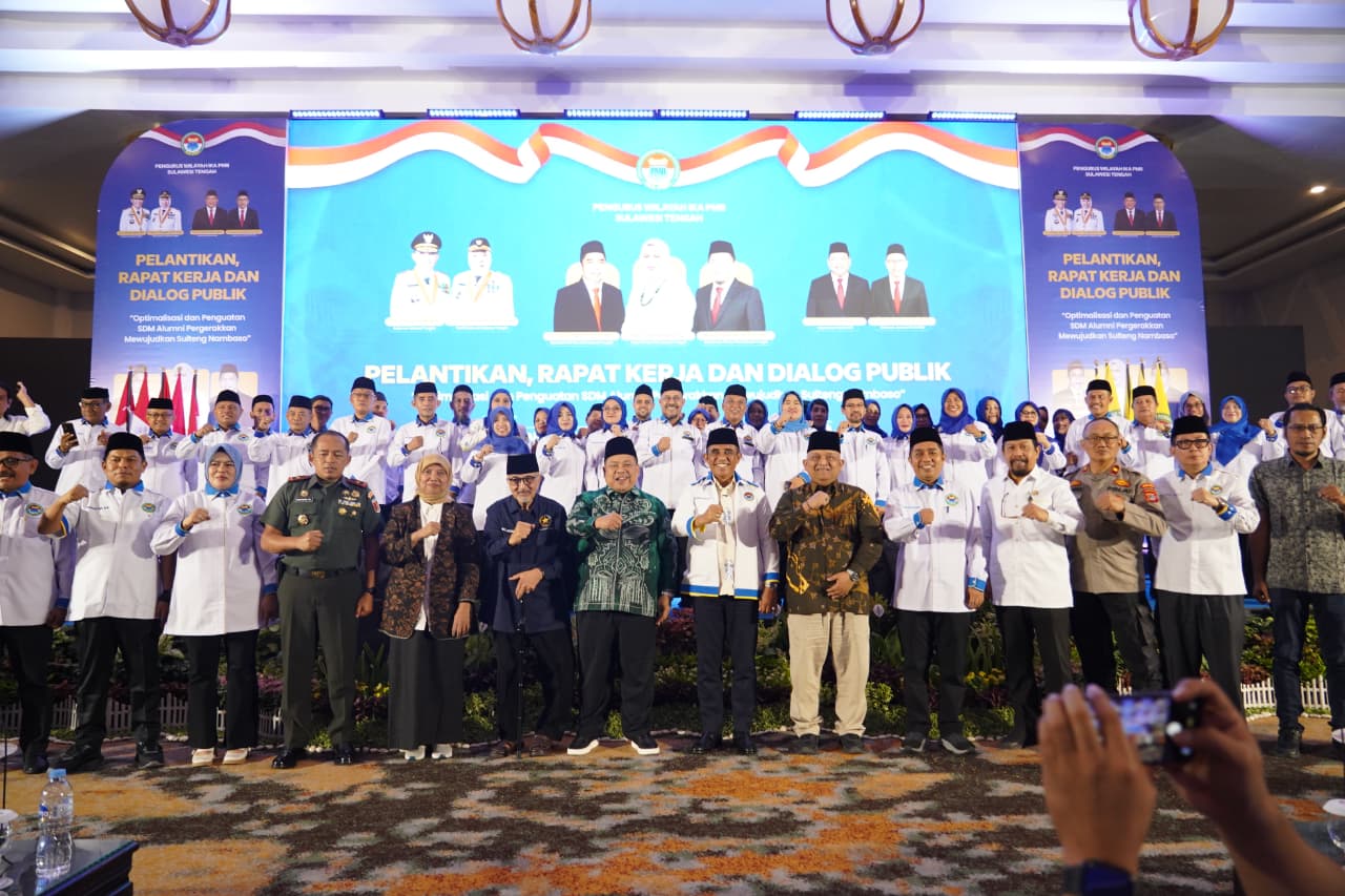 Danrem 132/Tadulako Hadiri Pelantikan dan Raker IKA PMII Sulteng, Dorong Penguatan SDM Wujudkan Sulteng Nambaso