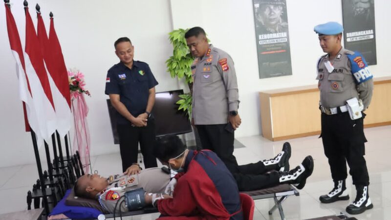 Polresta Tangerang Gelar Donor Darah, Bakti Kesehatan Maknai Hari Bhayangkara