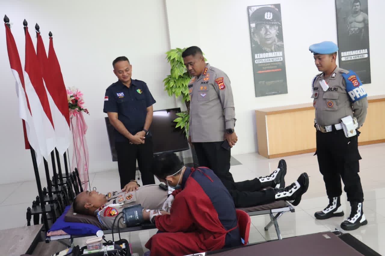 Polresta Tangerang Gelar Donor Darah, Bakti Kesehatan Maknai Hari Bhayangkara