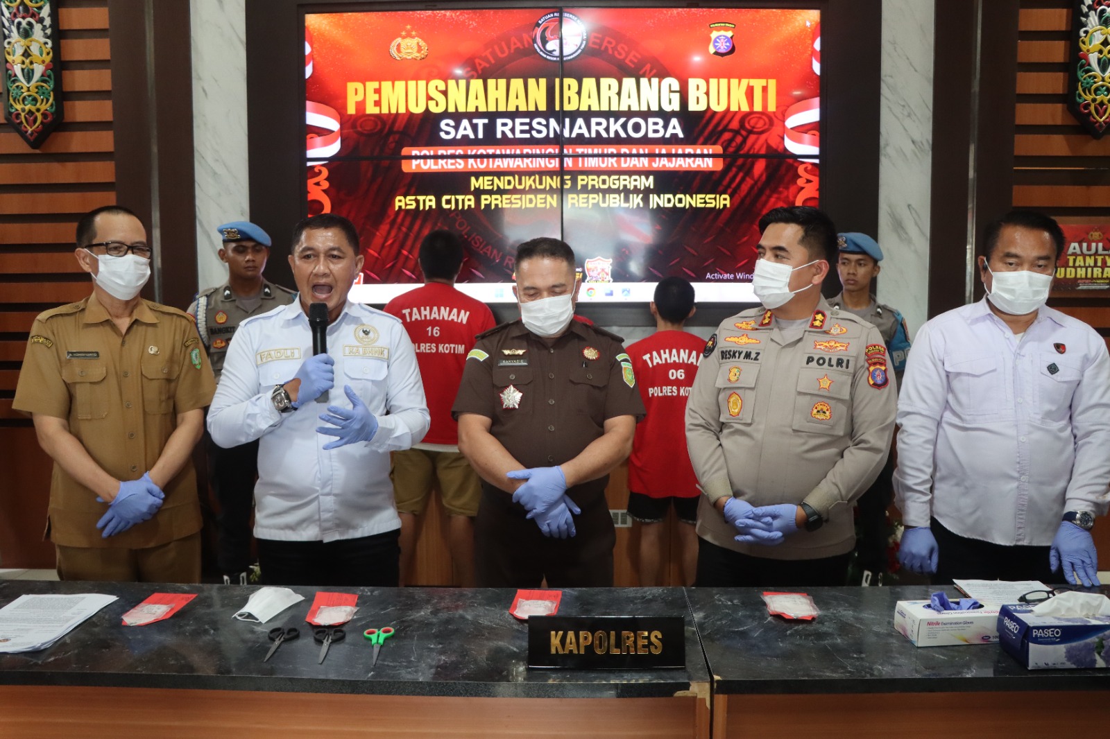 Polres Kotim Musnahkan 114,86 Gram Sabu, Upaya Nyata Lindungi Masyarakat dari Ancaman Narkoba
