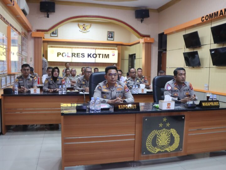 Wujudkan Tata Kelola Transparan, Polres Kotim Ikuti Taklimat Akhir Audit Kinerja Tahap II Itwasum Polri
