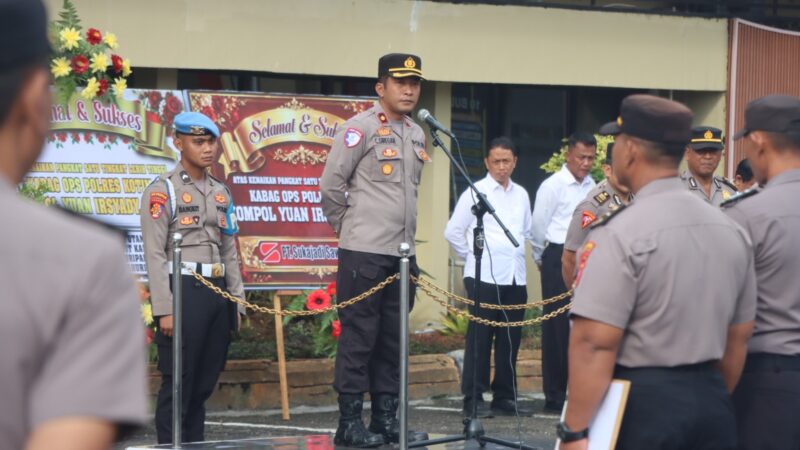 Pimpin Apel Jam Pimpinan, Wakapolres Kotim Tekankan Kedisiplinan Menjelang Hari Bhayangkara ke-80