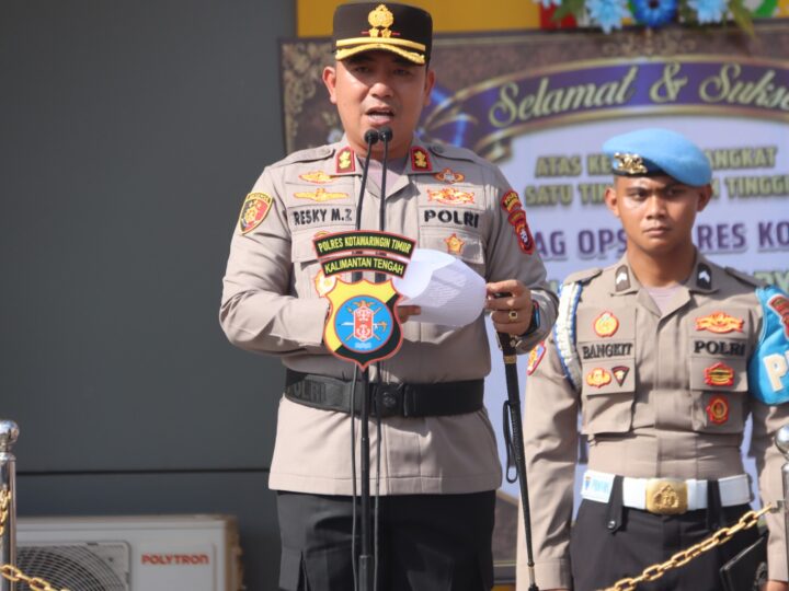 75 Personel Polres Kotim dan Brimob Naik Pangkat, Kapolres: Jadikan Motivasi Tingkatkan Pelayanan