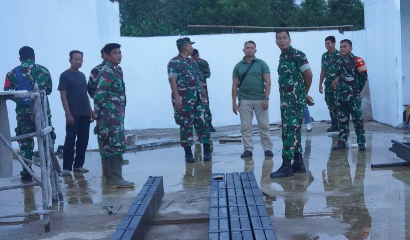 Akselerasi Pembangunan, Dandim 1015/Sampit Dampingi Pamen Ahli Kodam XXII/TB Monitor Proyek KDKMP dan Jembatan Garuda