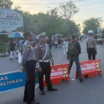Antisipasi Kemacetan, Sat Lantas Polres Kotim Amankan dan Alihkan Arus Lalu Lintas di Area Car Free Day