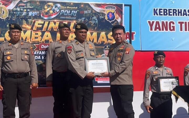Sambut Hari Bhayangkara ke-80, Satsamapta Polres Kotim Raih Juara III Lomba Video Patroli Tingkat Polda Kalteng