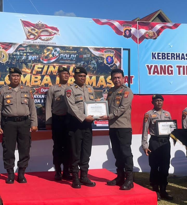 Sambut Hari Bhayangkara ke-80, Satsamapta Polres Kotim Raih Juara III Lomba Video Patroli Tingkat Polda Kalteng