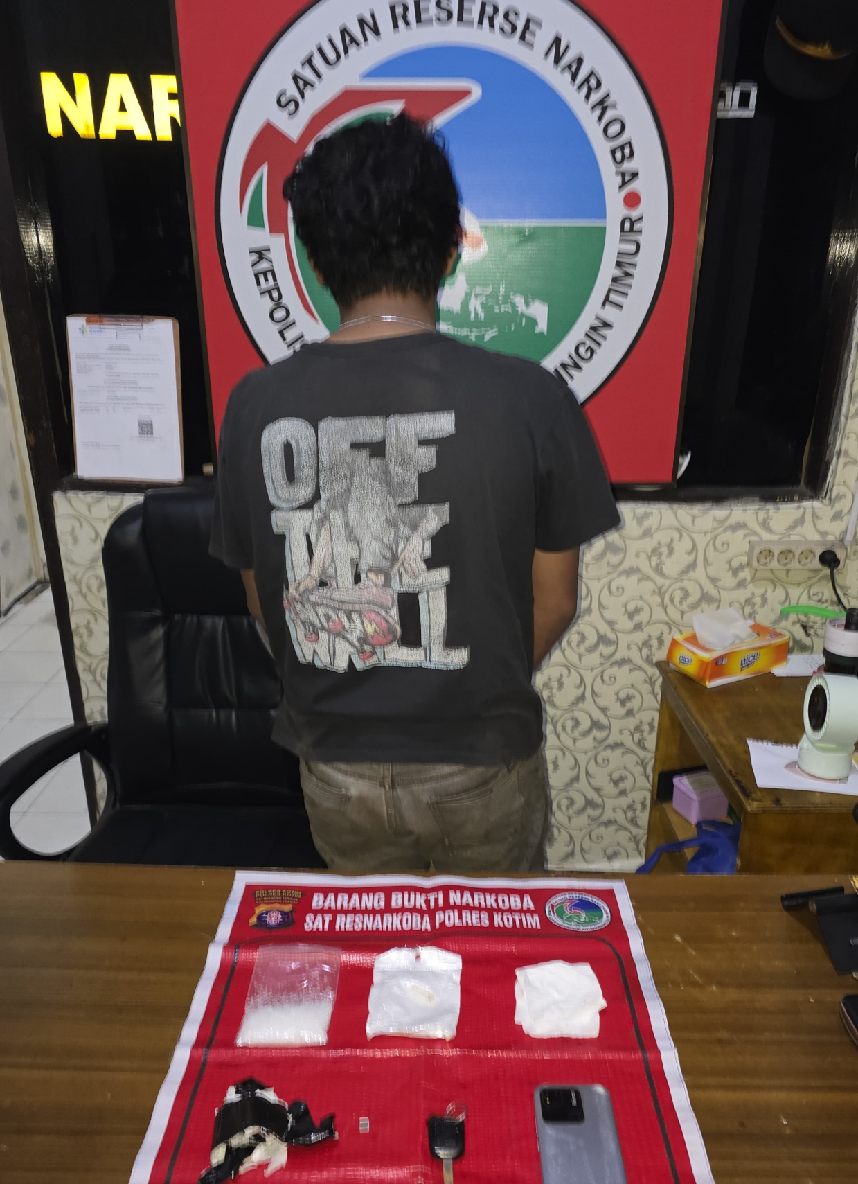 Bawa Sabu 44,12 Gram, Pemuda 22 Tahun di Sampit Diciduk Satresnarkoba Polres Kotim