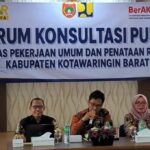 Dinas PUPR Kotawaringin Barat Gelar Forum Konsultasi Publik Dalam Rangka Tingkatkan Kualitas.