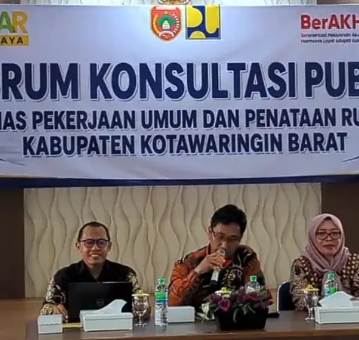 Dinas PUPR Kotawaringin Barat Gelar Forum Konsultasi Publik Dalam Rangka Tingkatkan Kualitas.