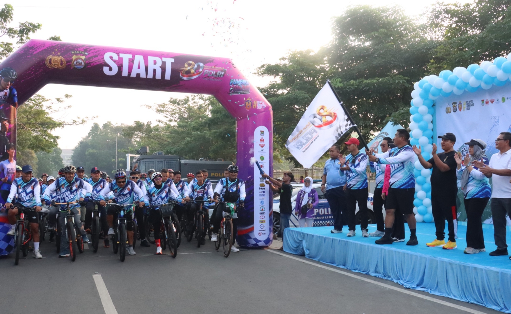 Polresta Tangerang Peringati Hari Bhayangkara Bersama Ribuan Masyarakat di Alun-Alun Tigaraksa
