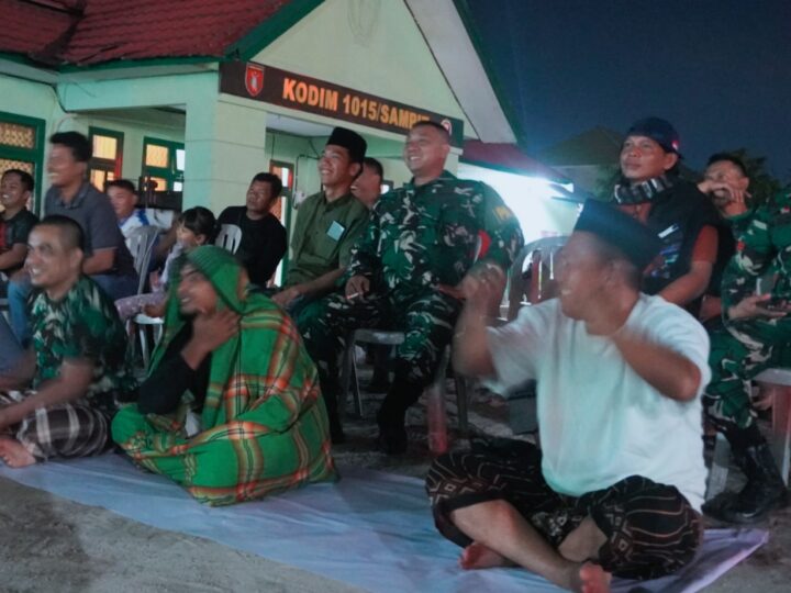 Meriahkan Even Piala Dunia 2026, Kodim 1015/Sampit Gelar Nobar dengan Masyarakat