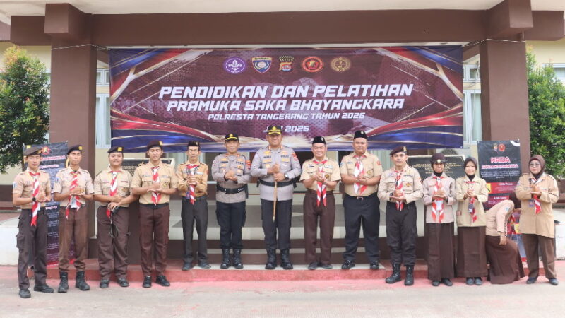 Buka Diklat Saka Bhayangkara, Kapolresta Tangerang Ajak Generasi Muda Jadi Pelopor Disiplin dan Kamtibmas