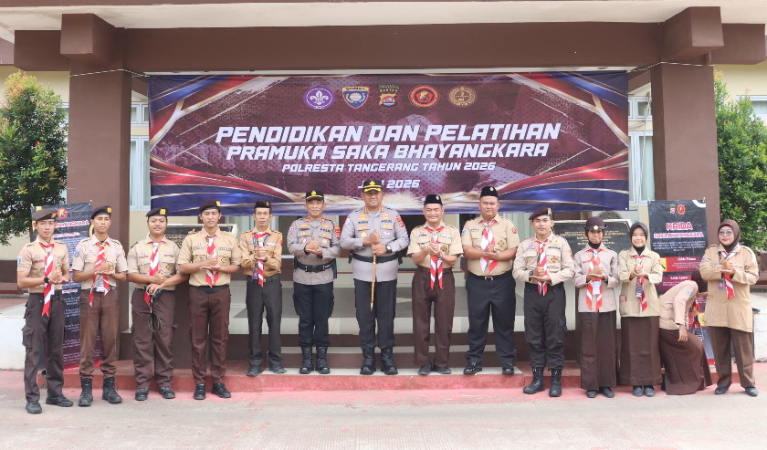 Buka Diklat Saka Bhayangkara, Kapolresta Tangerang Ajak Generasi Muda Jadi Pelopor Disiplin dan Kamtibmas