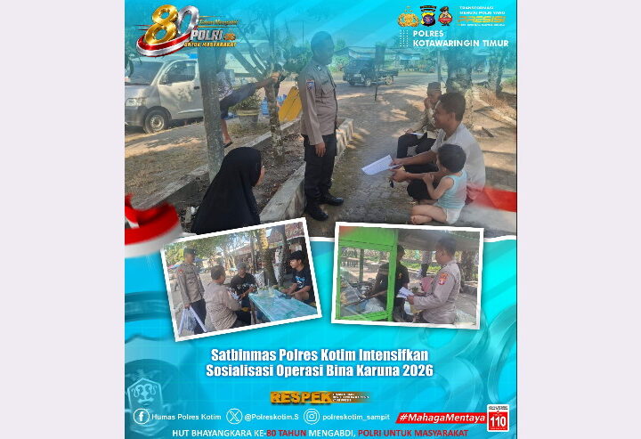 Antisipasi Karhutla, Satbinmas Polres Kotim Intensifkan Edukasi Zona Rawan di MB Ketapang