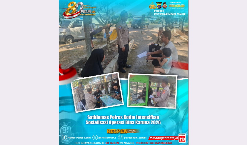 Antisipasi Karhutla, Satbinmas Polres Kotim Intensifkan Edukasi Zona Rawan di MB Ketapang