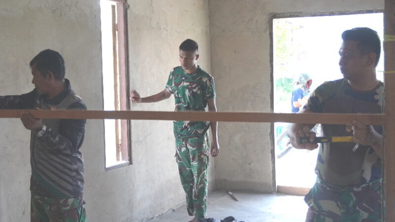 Kodim 1015/Sampit Laksanakan Karya Bakti Rehab RTLH Tahun 2026