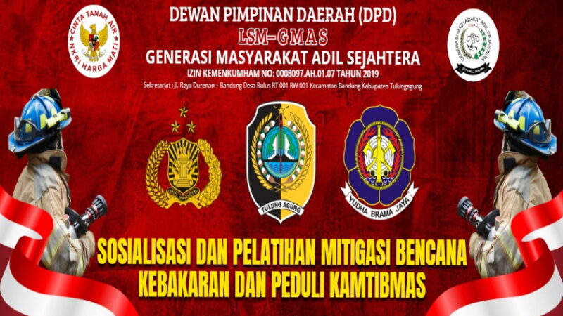 Gandeng Polres dan Damkar Tulungagung, LSM GMAS Bangkitkan Rasa Peduli Lingkungan