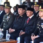 Bupati Pacitan Indrata Nur Bayuaji Hadiri Peringatan Hari Bhayangkara Ke-80 di Halaman Pendopo Kabupaten