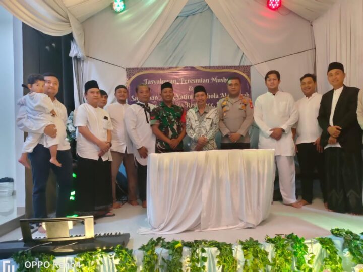 Wakapolsek Sepatan Dampingi Kades Sarakan Hadiri Tasyakuran Peresmian Mushola dan Santunan Anak Yatim