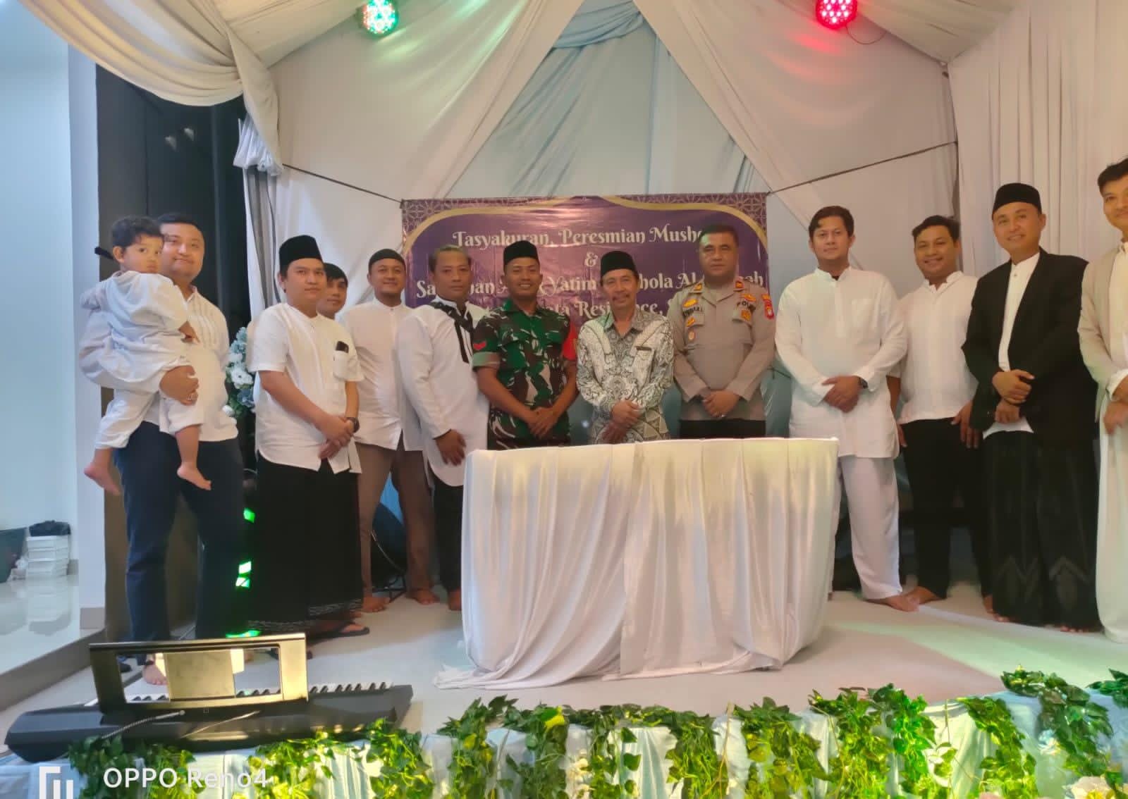 Wakapolsek Sepatan Dampingi Kades Sarakan Hadiri Tasyakuran Peresmian Mushola dan Santunan Anak Yatim