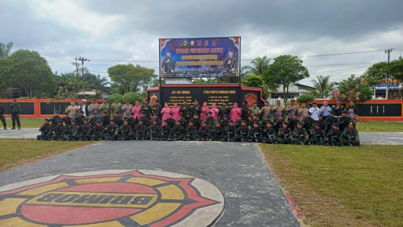 Polres Kotim Hadiri Upacara Penyerahan Jabatan Komandan Batalyon B Brimob Pelopor