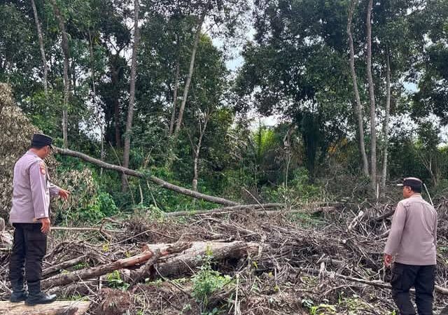Polsek Kotawaringin Lama Gencar Sosialisasikan Cegah Karhutla.