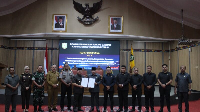 Kawal Transparansi Anggaran, Polres Kotim Hadiri Rapat Paripurna DPRD Bahas Ranperda Pertanggungjawaban APBD 2025