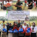 Dandim 0621/Kab. Bogor Letkol Inf Rizal Dwi Jayanto Pimpin Panen Raya Padi di Klapanunggal