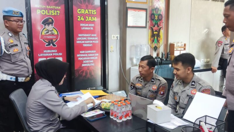 Pastikan Pelayanan Prima dan Bebas Pungli, SPKT Polda Kalteng Tinjau Langsung Polres Kotim