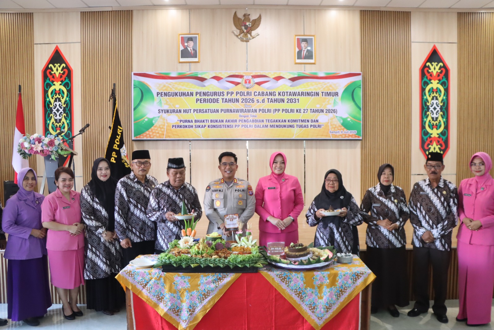 Semangat Pengabdian Tanpa Batas, Kapolres Kotim Hadiri Syukuran HUT Ke-27 dan Kukuhkan Pengurus PP Polri Cabang Kotim 2026-2031