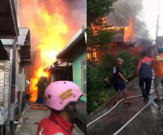 BREAKING NEWS: Kebakaran Hebat Hanguskan Permukiman di Gang Sari 45 Pahandut Palangka Raya