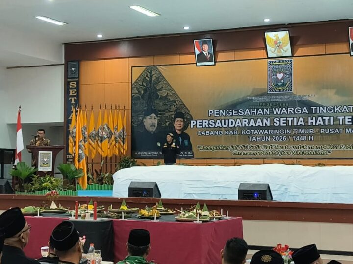 Dandim 1015/Sampit Hadiri Pengesahan Warga Baru Tingkat I PSHT Cabang Kotawaringin Timur