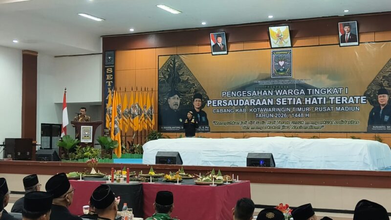 Dandim 1015/Sampit Hadiri Pengesahan Warga Baru Tingkat I PSHT Cabang Kotawaringin Timur