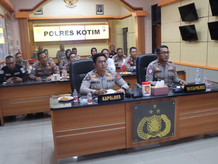 Antisipasi Kemarau Panjang, Polres Kotim Ikuti Zoom Meeting Arahan Kapolda Kalteng Terkait Karhutla dan SPPG