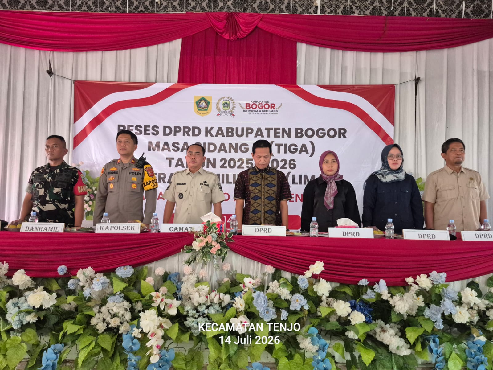 Kawal Aspirasi Rakyat, Danramil 0621-23/Parungpanjang Kawal Kondusifitas Reses DPRD Kabupaten Bogor di Tenjo